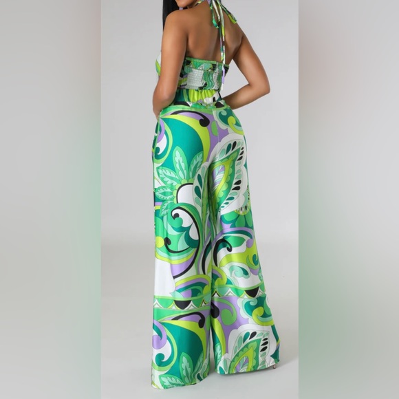 Accra nights 2 piece pants set. Make a statement in this gorgeous outfit.❤️🔥👌 - Picture 2 of 2